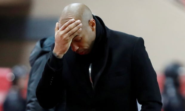 Thierry Henry suspended by Monaco as manager after 104 days in charge