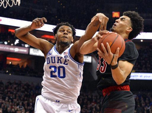 Huge second-half comeback lifts No. 2 Duke at Louisville