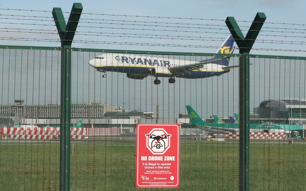 Dublin Airport forced to suspend all flights due to drone sighting over airfield