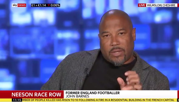 John Barnes Says Liam Neeson Deserves A Medal Amid Controversy Over Independent Interview