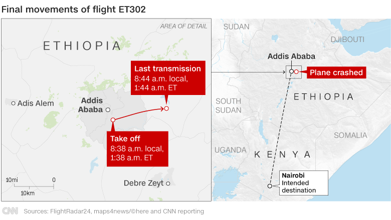 Boeing 737 black box found as planes grounded after Ethiopian Airlines crash