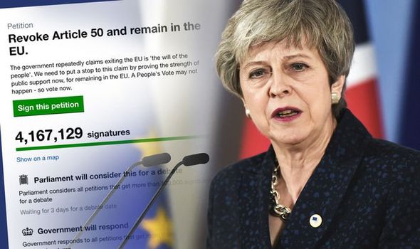 Brexit stitch up: Revoke Article 50 petition hits 4 million – could pass 5 million TONIGHT