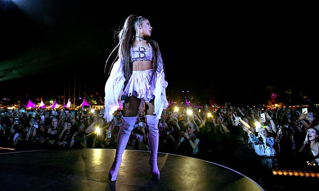 Coachella day three review: Ariana Grande on fire and Pusha T on an iceberg