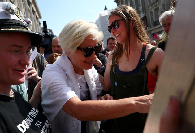 Emma Thompson Joins Extinction Rebellion In Climate Change Protest