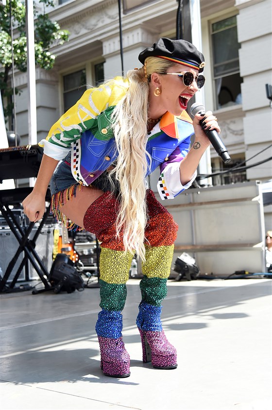 Lady Gaga makes surprise appearance outside Stonewall Inn