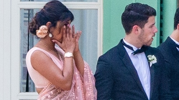 Priyanka Chopra Wipes Away Tears At Joe Jonas & Sophie Turner’s Wedding in Touching Photo