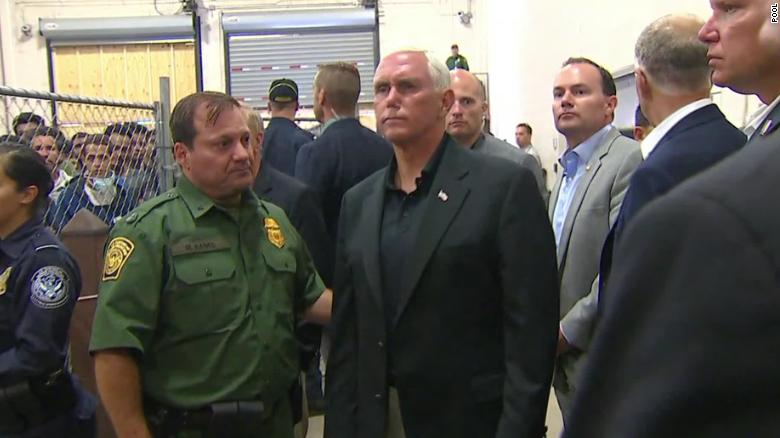 Pence visits migrant detention facilities and calls on Congress to act