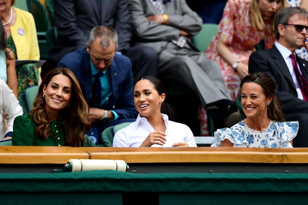 Every Photo of Kate Middleton and Meghan Markle at Wimbledon 2019 Together