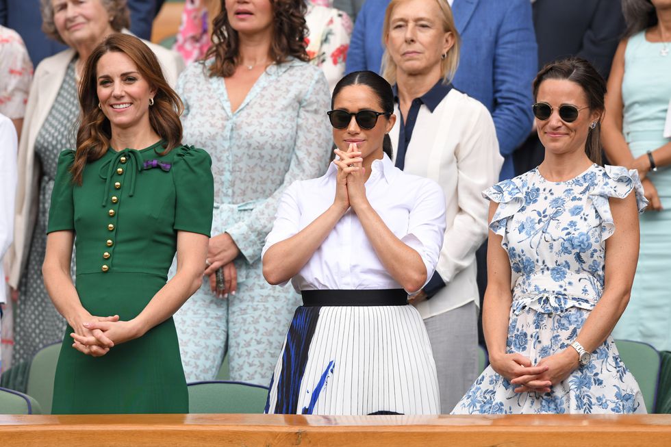 Every Photo of Kate Middleton and Meghan Markle at Wimbledon 2019 Together