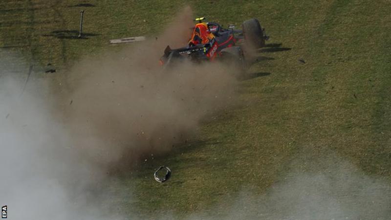 German GP: Ferrari top in Germany as Gasly crashes