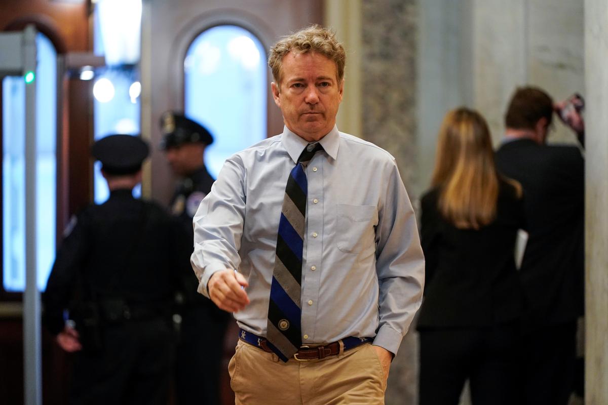 Republican Rand Paul names purported whistleblower in the Senate