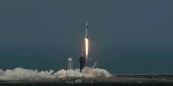  Elon Musks SpaceX rocket launches into space